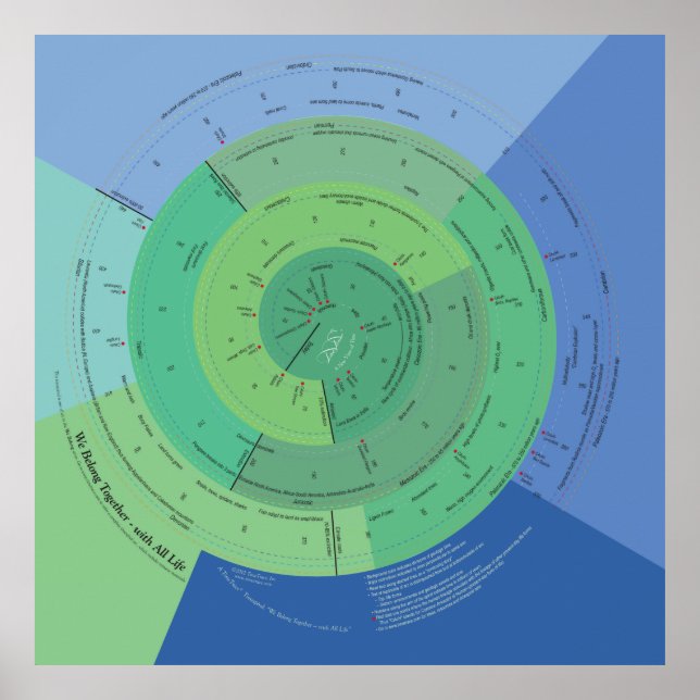 40x40 We Belong with All Life Poster (Front)