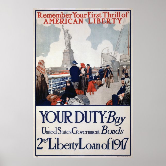 40x60 World War I War Bonds Poster (Front)