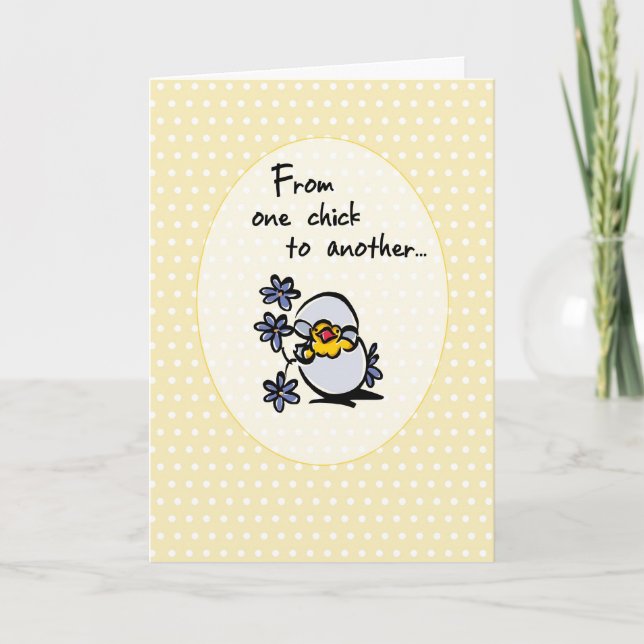 4146 One Chick Easter Holiday Card (Front)