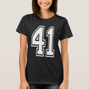 41 Birthday College Number T-Shirt