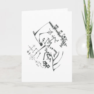 41 Black White Abstract Tribal Tattoo Art Card
