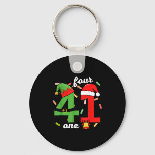 41 Christmas Funny 4 1 Meme Four One Xmas Boys Kid Key Ring