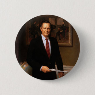 41 George H. W. Bush 6 Cm Round Badge