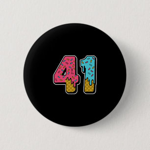 41 Ice Cream Drip Meme Forty One Four Gen Alpha Sl 6 Cm Round Badge