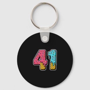 41 Ice Cream Drip Meme Forty One Four Gen Alpha Sl Key Ring