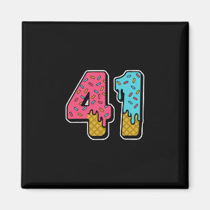 41 Ice Cream Drip Meme Forty One Four Gen Alpha Sl Magnet