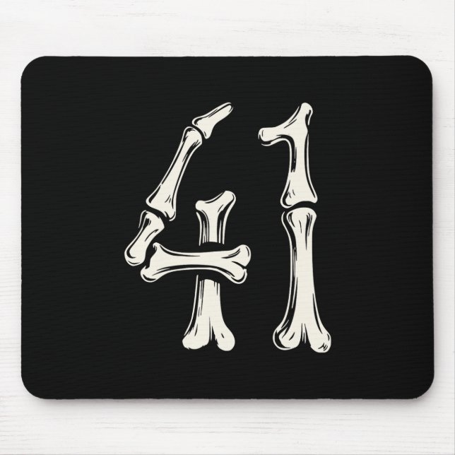 41 Meme Halloween Skeleton 4 1 Meme Funny Forty On Mouse Pad (Front)