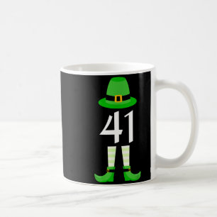41 St Patricks Day Four One Kids Funny Leprechaun Coffee Mug