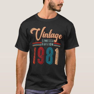 41 Year Old Vintage 1981 41st Birthday T-Shirt