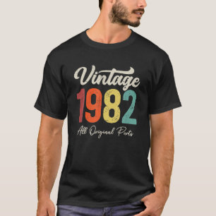 41 Years Old Vintage 1982 41st Birthday Decoration T-Shirt