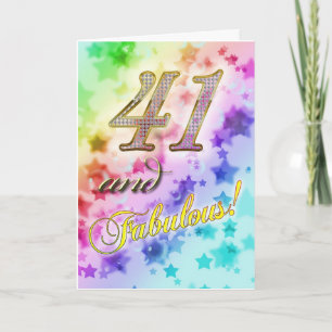 41st birthday for someone Fabulous Card