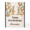 41st Birthday Gold Balloons and Confetti Birthday