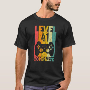 41st Birthday Ladies Mens Level 41 Years 1981  Pre T-Shirt