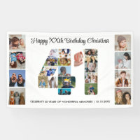 41st Birthday Party Number 41 Photo Collage