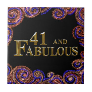 41st Birthday Tile