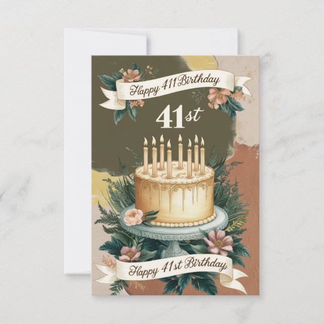 41th birthday cards (Front)