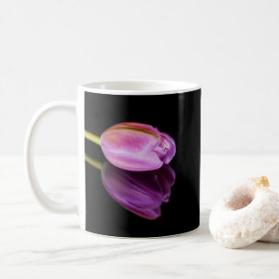 4213-Single Pink Tulip Coffee Mug