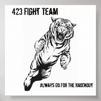 423 Fight Team, Always Go For The Kno... Poster