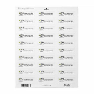 429 Electrical Business return address labels