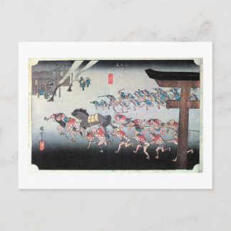 42. 宮宿, 広重 POSTCARD