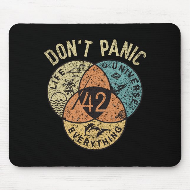 42 Answer To Life The Universe And Everything Don' Mouse Pad (Front)