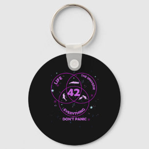 42 Answer To Life Universe Everything Key Ring