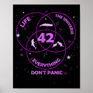 42 Answer To Life Universe Everything  Poster