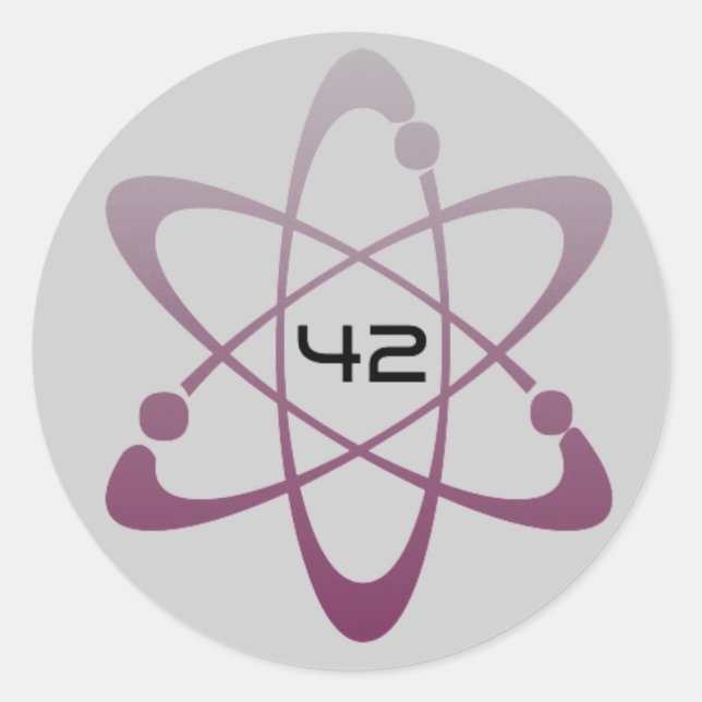 42 CLASSIC ROUND STICKER (Front)