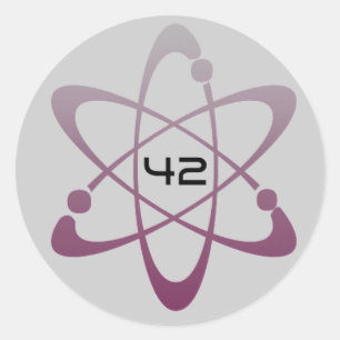 42 CLASSIC ROUND STICKER