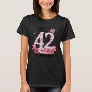 42 & Fabulous I Pink White Party Group Candid Phot T-Shirt