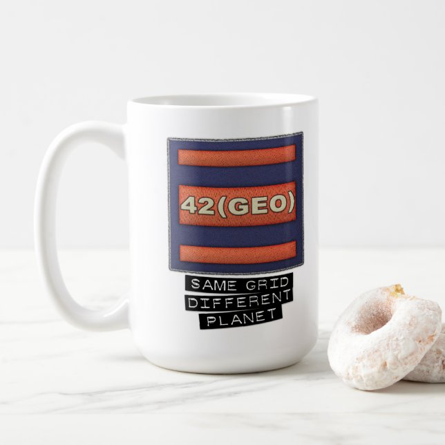 42 (GEO) ceramic mug. Coffee Mug (With Donut)