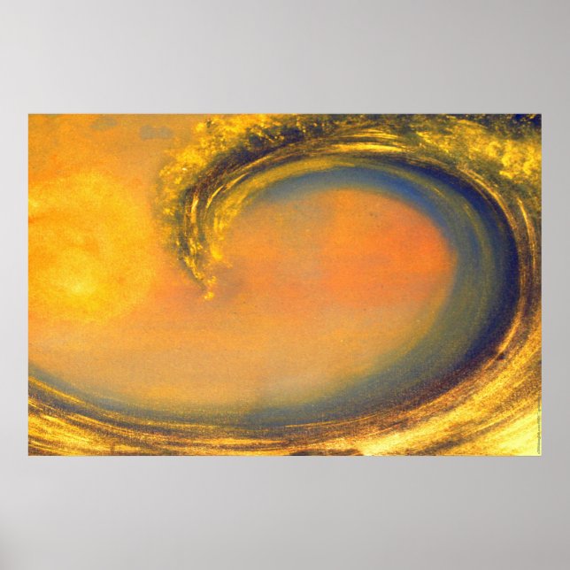 42. Golden Wave Poster (Front)