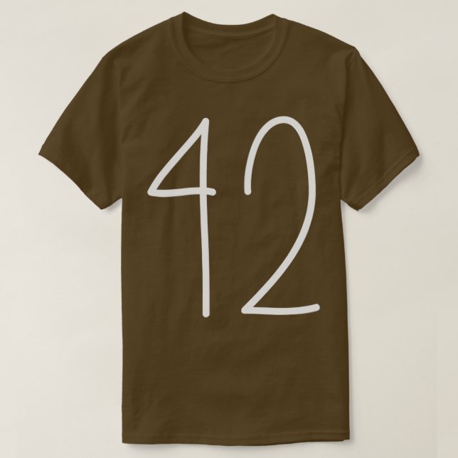 42 he Answer o Life he Universe And Everything  T-Shirt (Design Front)