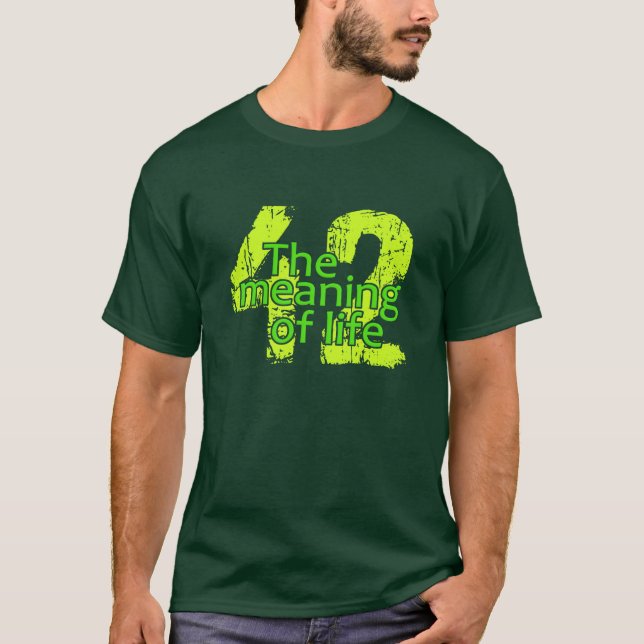 42 Meaning of Life shirt - choose style & colour (Front)