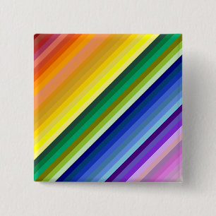 42 Stripes Rainbow Spectrum 15 Cm Square Badge