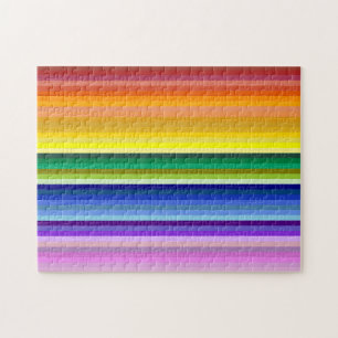 42 Stripes Rainbow Spectrum Jigsaw Puzzle