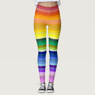 42 Stripes Rainbow Spectrum Leggings