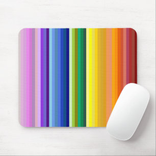 42 Stripes Rainbow Spectrum Mouse Pad