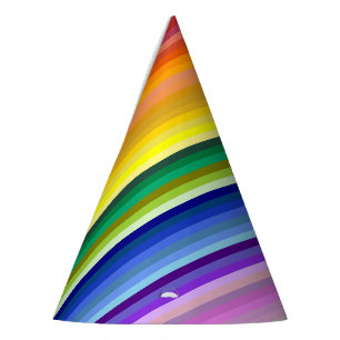 42 Stripes Rainbow Spectrum Party Hat