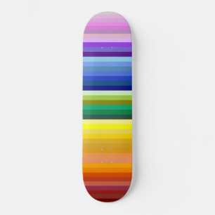 42 Stripes Rainbow Spectrum Skateboard