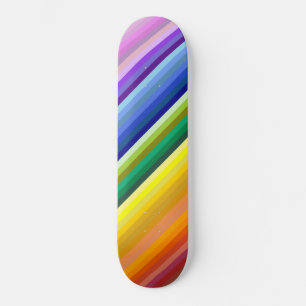 42 Stripes Rainbow Spectrum Skateboard