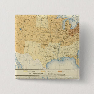 42 Wage earners, manufactures, agriculture 15 Cm Square Badge