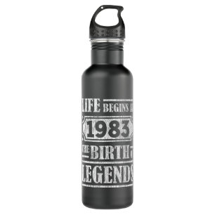 42 Year Old 1983 Birth Of Legend 42nd Birthday 710 Ml Water Bottle