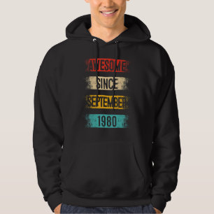 42 Year Old Awesome Since September 1980 42nd Birt Hoodie