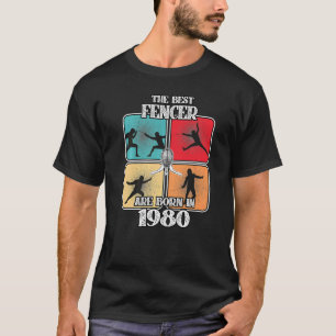 42 Year Old Fencer Fencing Sport 1980 42th Birthda T-Shirt