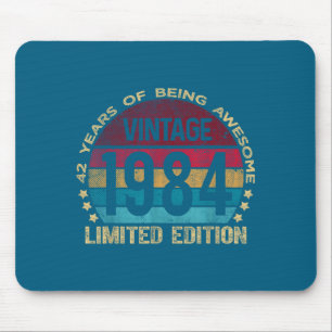 42 Year Old Vintage 1984 Limited Edition 42nd Birt Mouse Pad