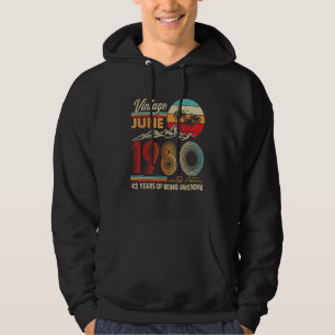 42 Years Old 42nd Birthday Decoration June 1980 Hoodie