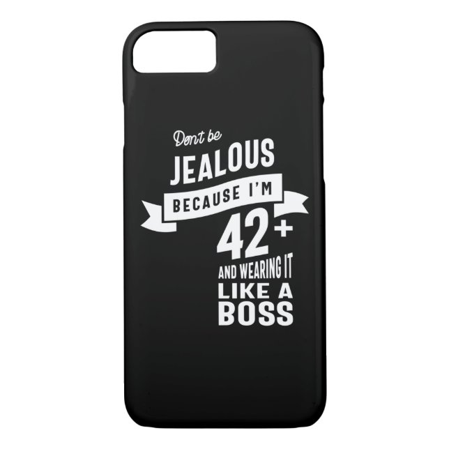 42 Years Old - 42nd Birthday Funny Gift Case-Mate iPhone Case (Back)