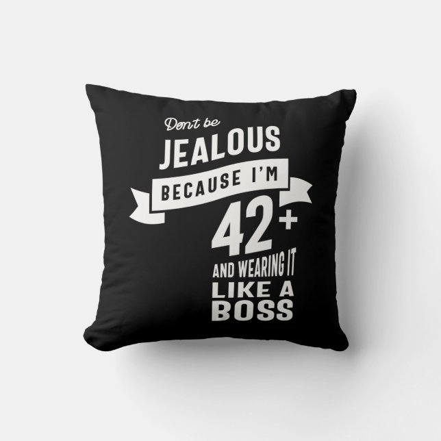 42 Years Old - 42nd Birthday Funny Gift Cushion (Front)