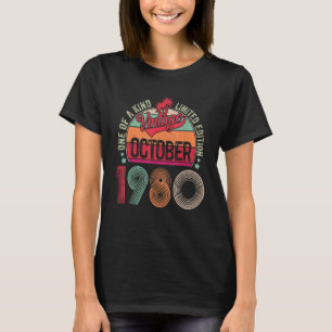42 Years Old 42nd Birthday Vintage October 1980 T-Shirt